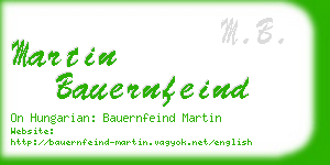 martin bauernfeind business card